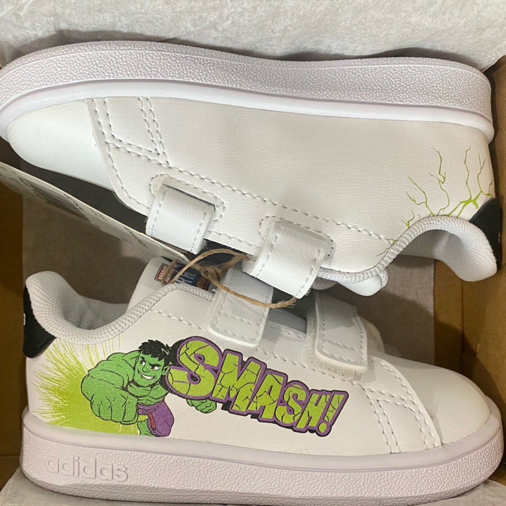 Adidas Marvel Super Hero Adventures Hulk toddler shoes baby sneakers size 6K